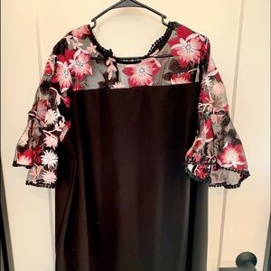 Black Dress w/ Floral